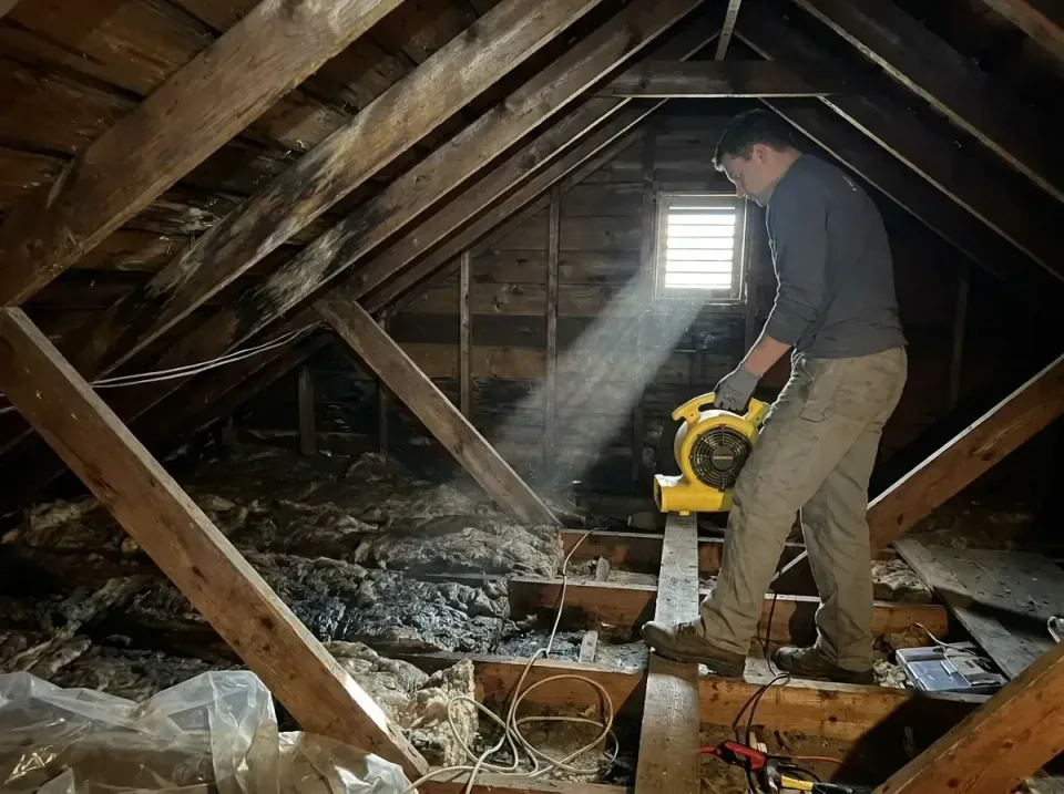 attic-water-damage-drying-proc-007 — frequently asked questions, Emergency Water Extraction & 24/7 Flood Response in Rutgers…